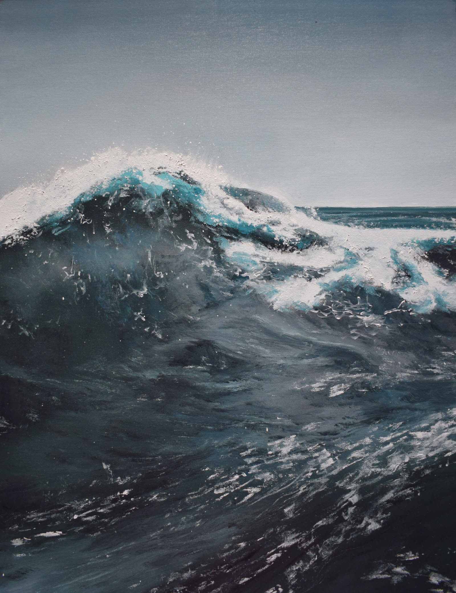 Die Welle — sea wave painting